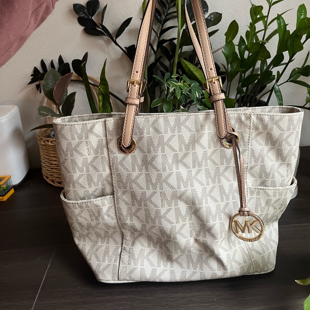 Michael Kors Beige Tote Bag